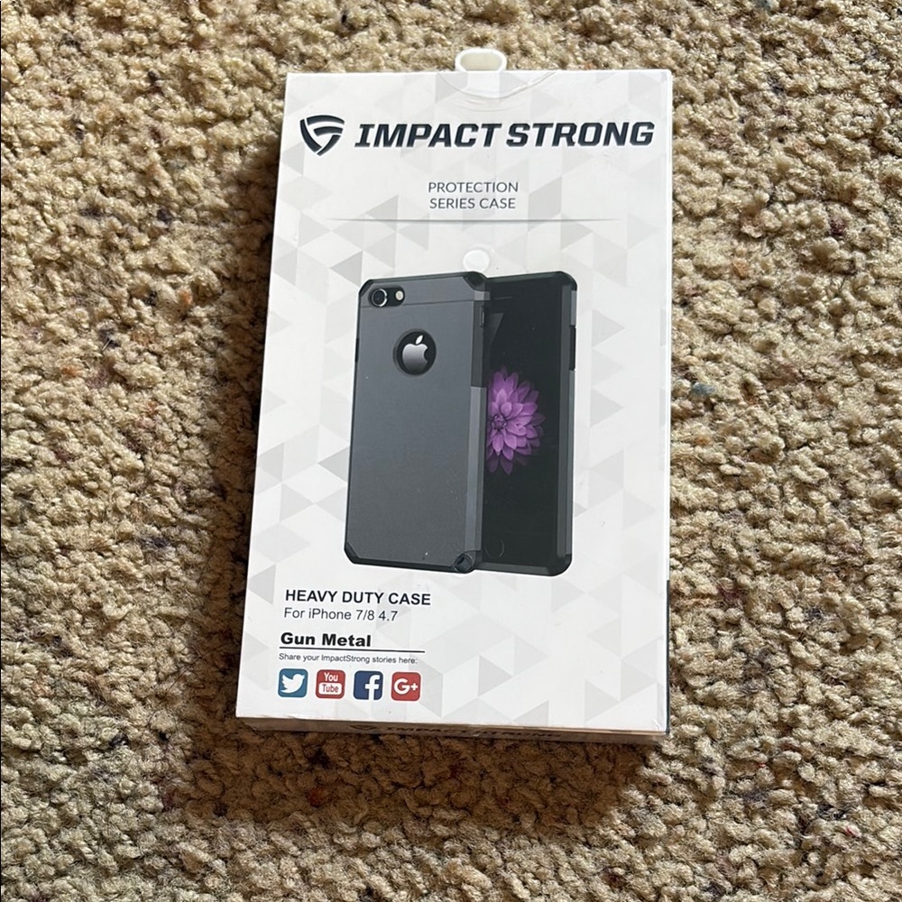 Gun Metal Phone Case for iPhone 7/8